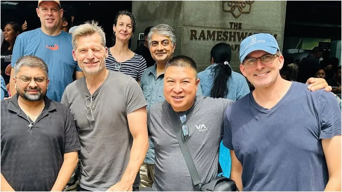 A Game Of Thrones Twist! 'Jamie Lannister' Nikolaj Coster-Waldau Spotted In Bengaluru Relishing South Indian Delicacies | Watch Nikolaj Coster-Waldau and his team enjoyed South Indian food during an outing in Bengaluru