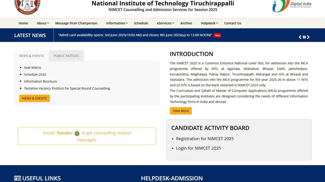 NIMCET 2025 Answer Key Shortly at nimcet.admissions.nic.in, Here's How to Download
