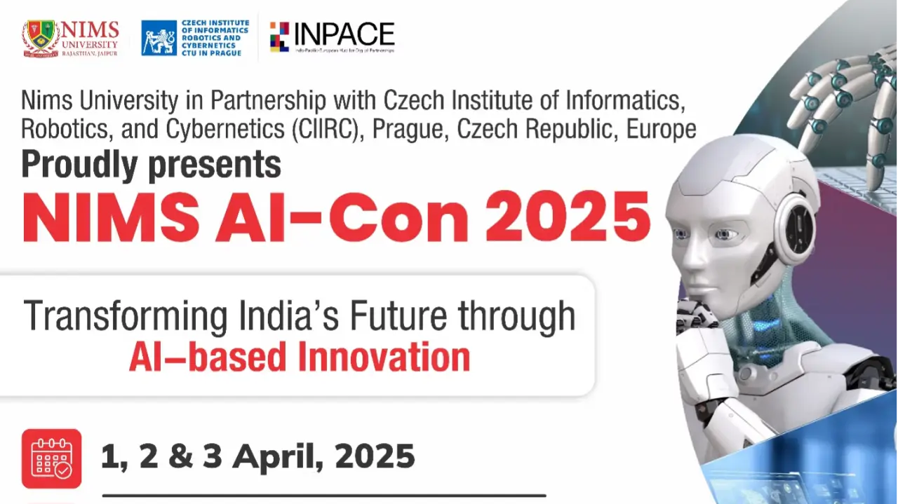 NIMS University Set to Host India’s Biggest AI & Medical Innovation Conference – NIMS AI-Con 2025