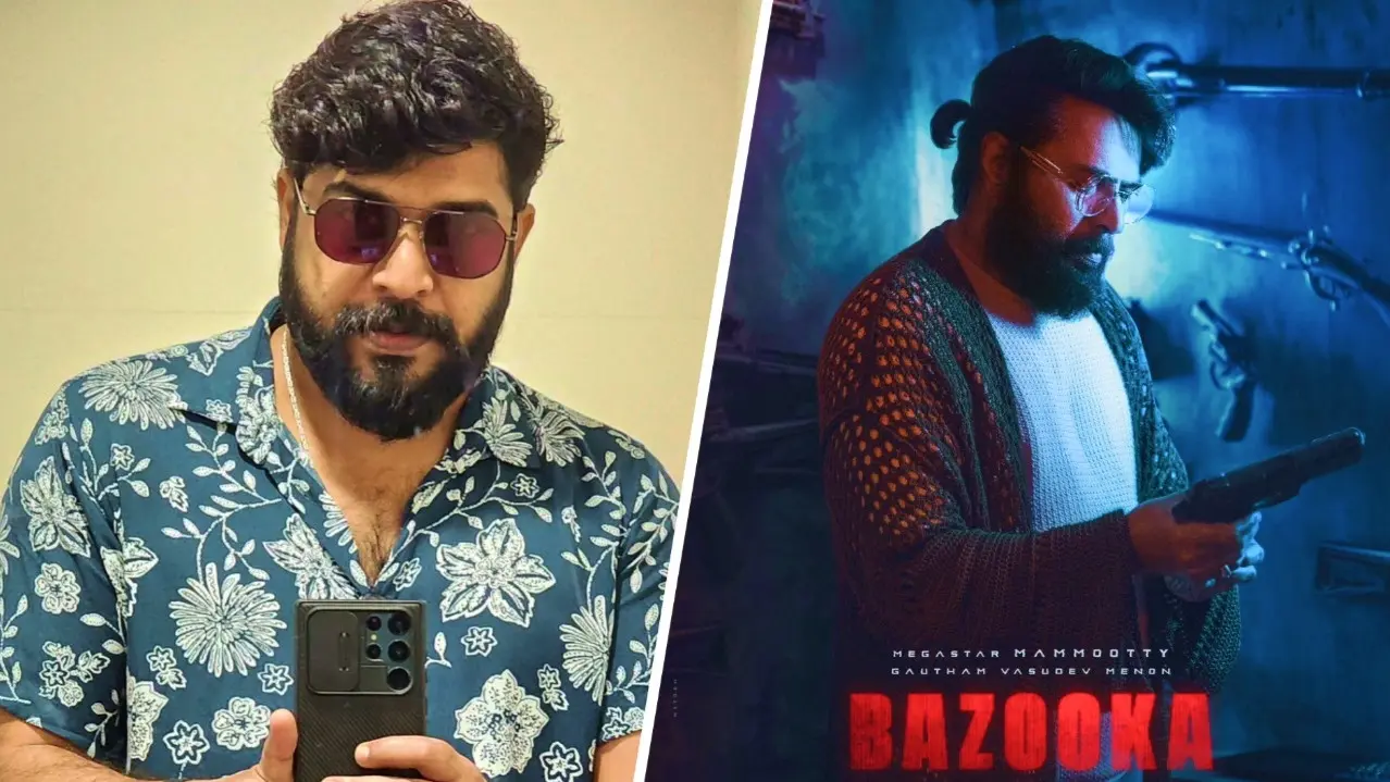 Editor Nishadh Yusuf Was Working On Mammootty's Bazooka Before Alleged Suicide At 43, Pics Go Viral Nishadh Yusuf (L), Bazooka poster (R)