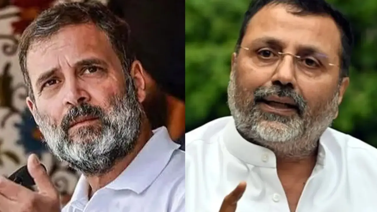 Nishikant Dubey attack Rahul Gandhi