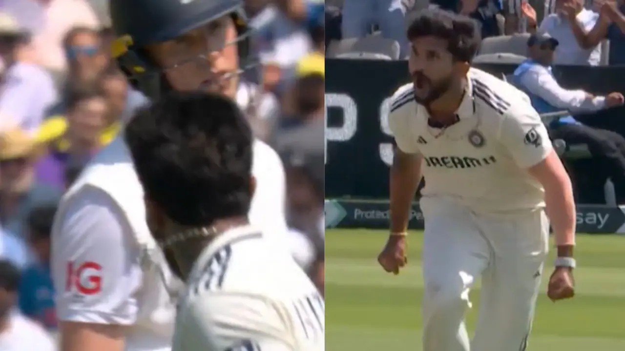 WATCH | Nitish Kumar Reddy Gives Zak Crawley a Fiery Send-off After His Dismissal on Day 4 of Lord's Test Nitish Kumar Reddy Zak Crawley