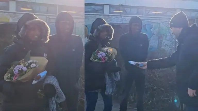 Uzbek Grandmaster Nodirbek Yakubboev Greets Vaishali With Flowers, Says Sorry For Declining Handshake Offer | WATCH VIDEO Nodirbek Yakubboev Greets Vaishali With Flowers