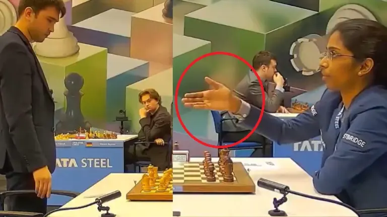 Nodirbek Yakubboev Refuses To Shake Hands With Indian Grandmaster R Vaishali, Issues Explanation Citing Religious Reasons Nodirbek Yakubboev refuses to shake hands with Indian Grandmaster Vaishali