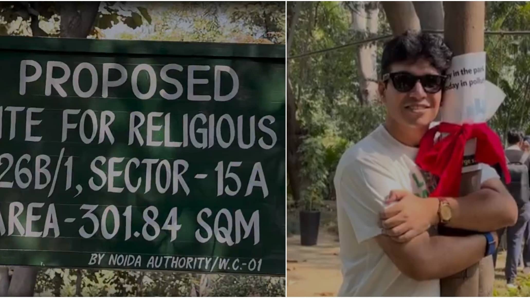 Noida Authority Declares Sector 15A Park A Religious Site, Angry Residents Launch 'Chipko Movement'