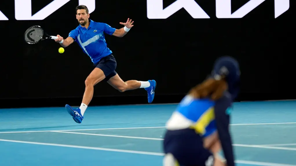 Novak Djoković Triumphs in Tough Match Against Indian Origin Star Basavareddy at Australian Open 2025 Novak Djokovic
