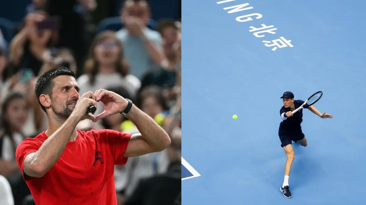 Novak Djokovic and Jannik Sinner