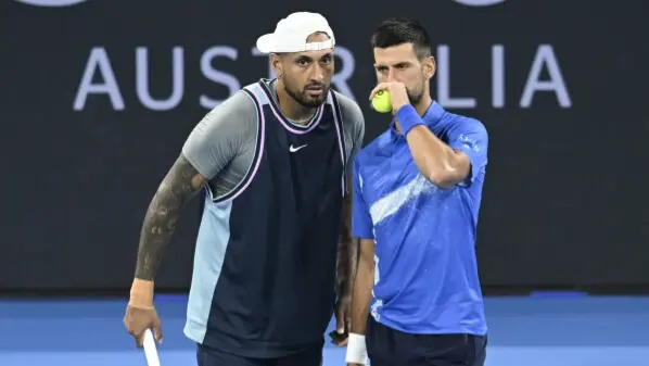 Novak Djokovic And Nick Kyrgios Lose In Doubles To Top-Seeded Team At The Brisbane International Novak Djokovic and Nick Kyrgios