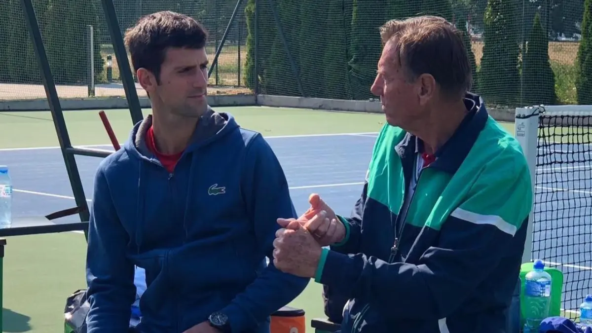 Novak Djokovic and Nikola Pilić