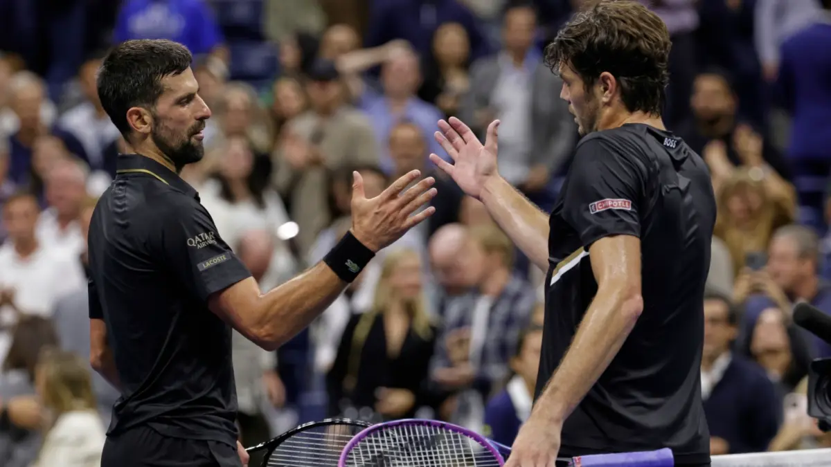 Novak Djokovic Keeps The Dream Of Winning 25th Grand Slam Alive, Beats Taylor Fritz To Storm Into US Open 2025 Semis Novak Djokovic and Taylor Fritz during US Open 2025