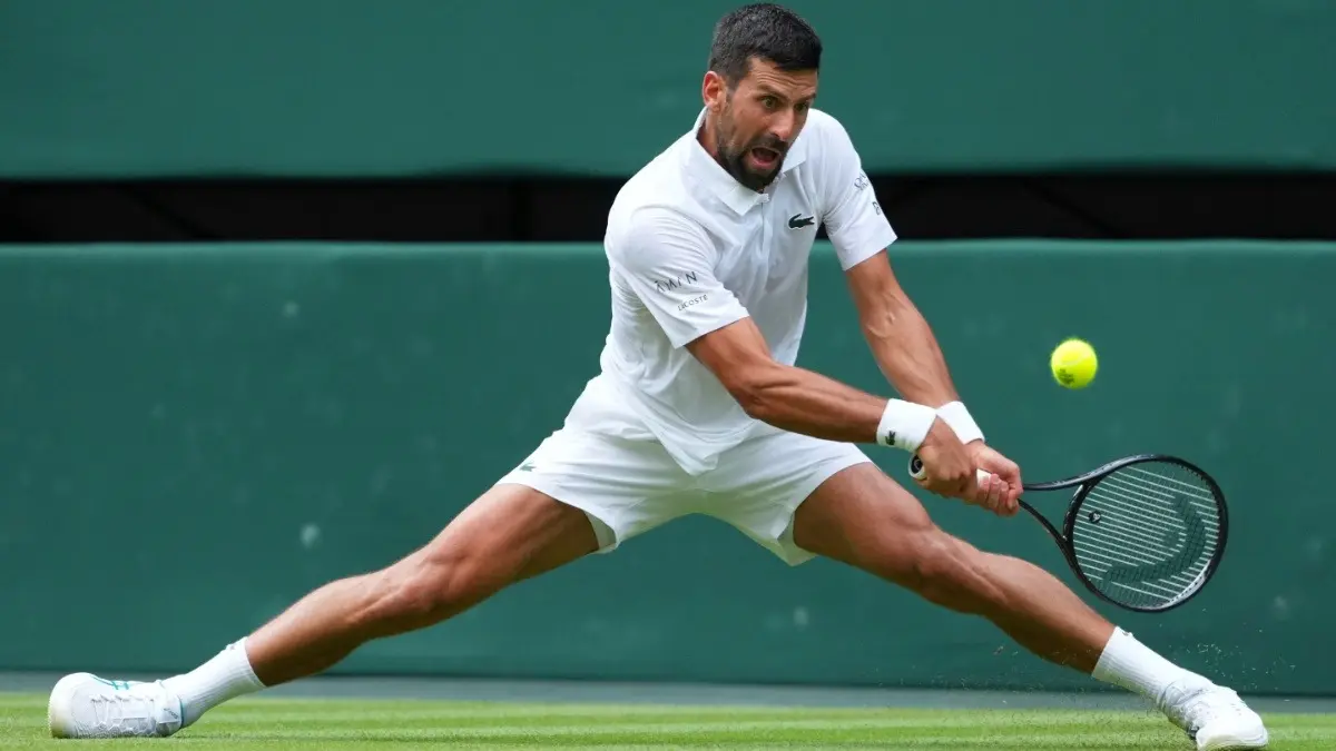Wimbledon 2025: Novak Djokovic Marches Into Quarter-Final Following Resilient Victory Over Alex de Minaur Novak Djokovic in action during the Round of 16 match against Alex de Minaur in Wimbledon 2025