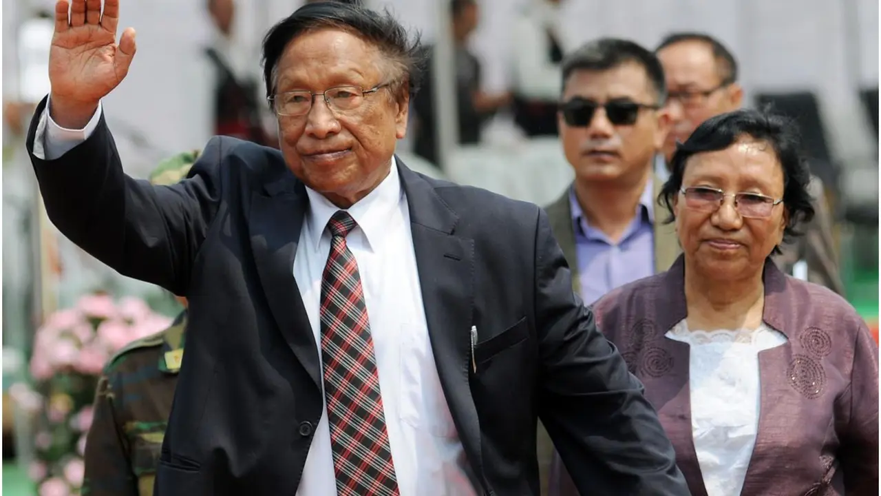 NSCN Leader Thuingaleng Muivah Returns to His Hometown Ukhrul, After 50 Years