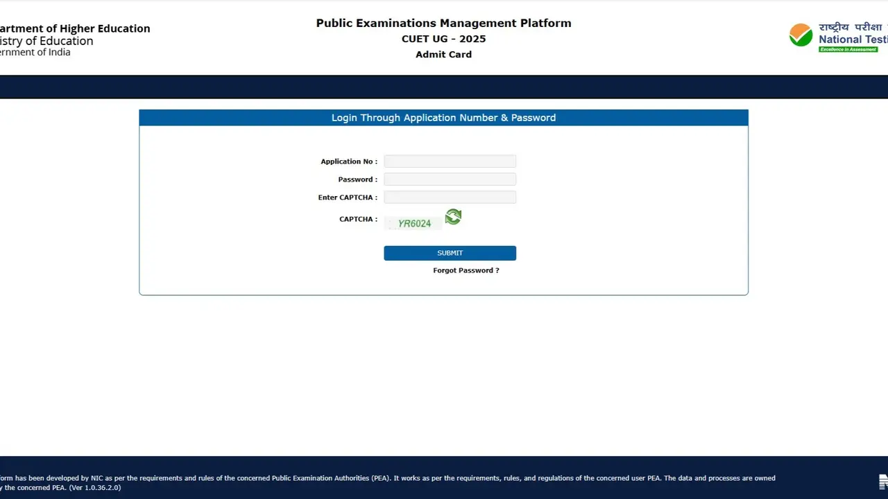 NTA CUET UG 2025 Admit Cards Out at cuet.nta.nic.in, Download Hall Ticket May 26-June 3 Exam