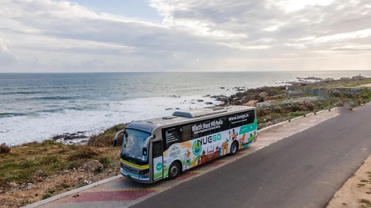 NueGo’s e-bus covers Kashmir To Kanyakumari in a single expedition
