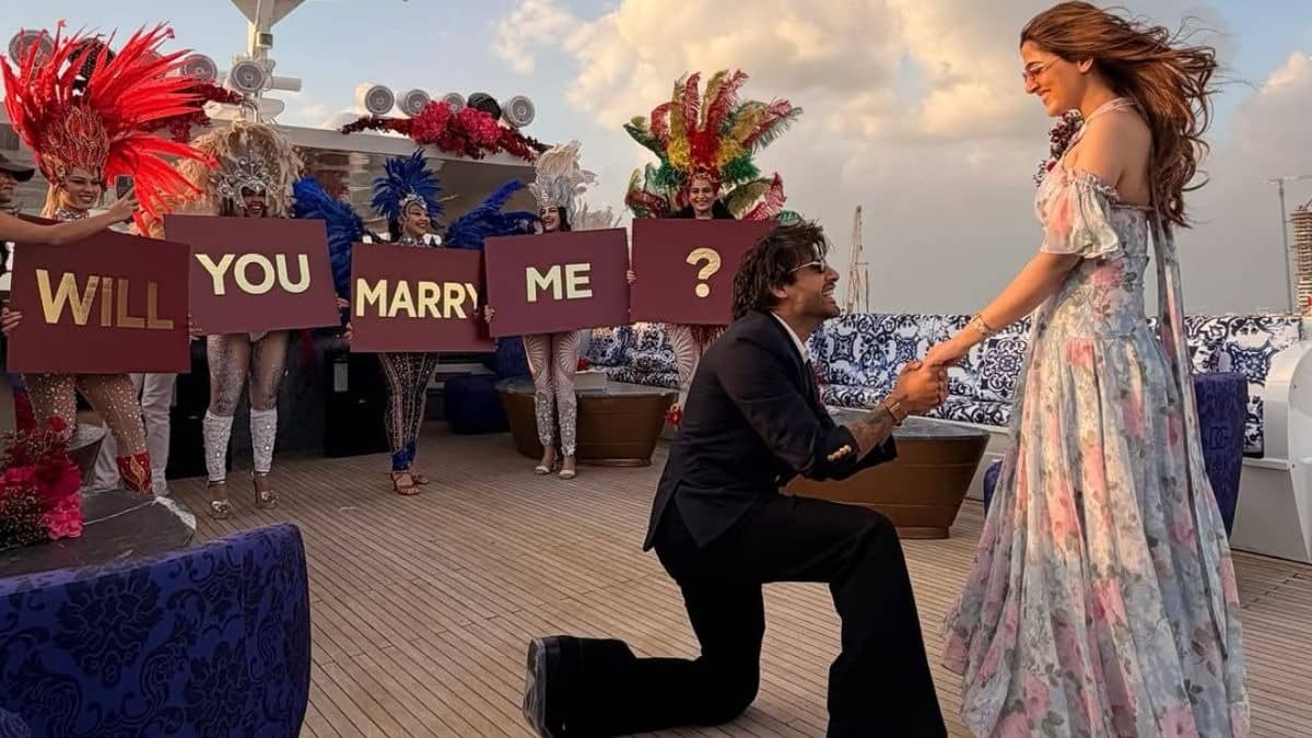 Nupur Sanon engagement with Stebin Ben