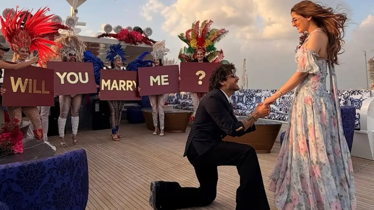 Nupur Sanon engagement with Stebin Ben