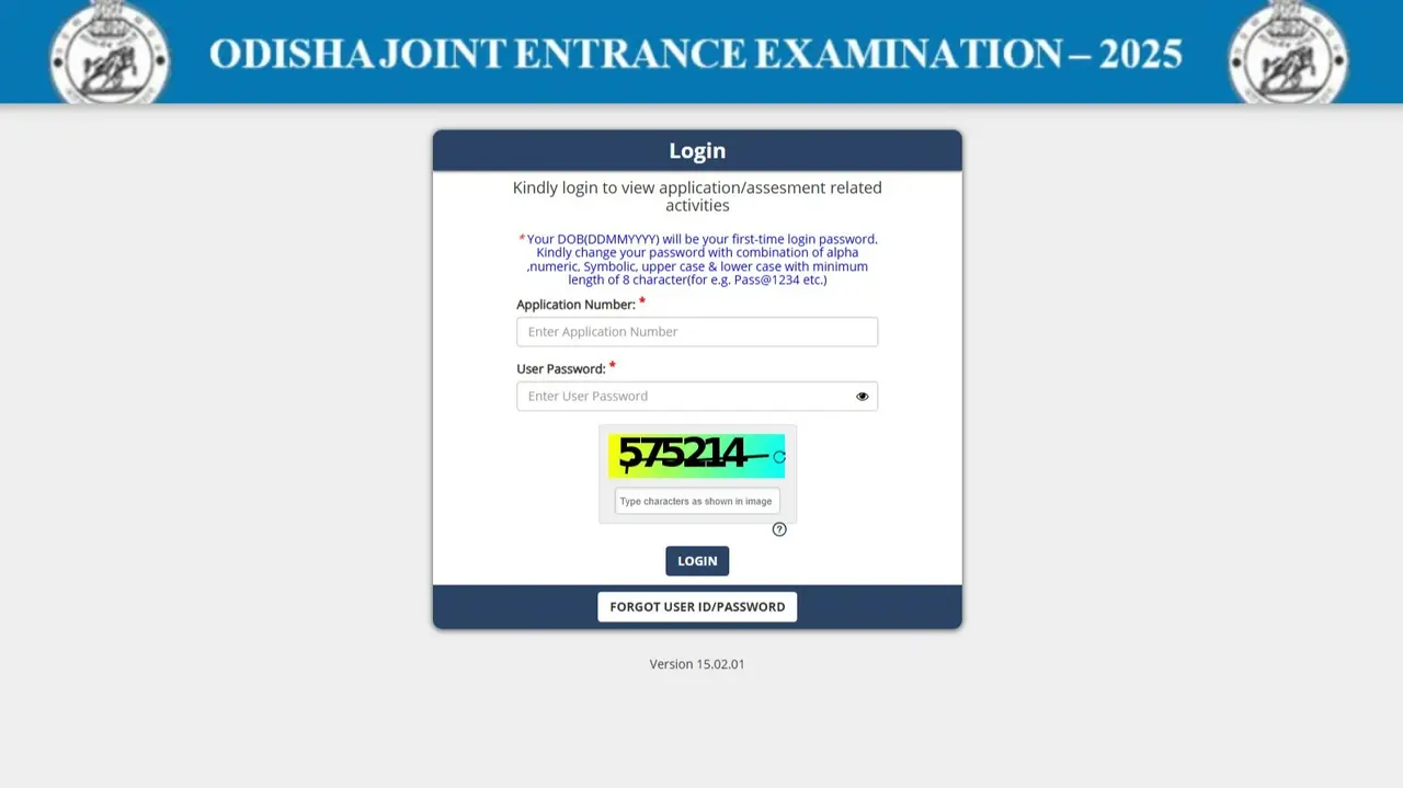 OJEE 2025 Admit Card Out