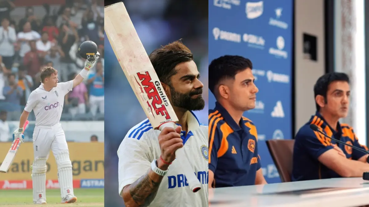 Ollie Pope, Virat Kohli, Gautam Gambhir and Shibman Gill