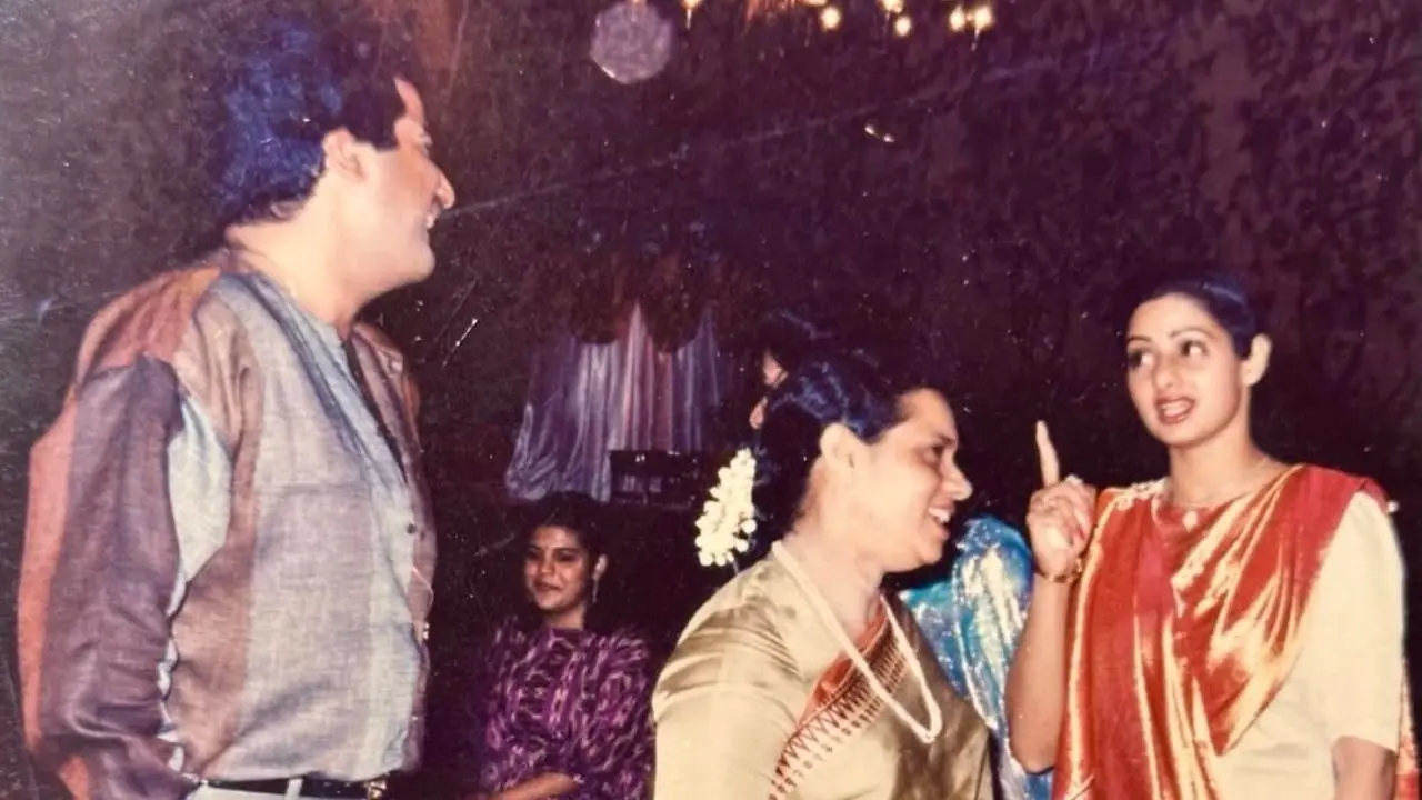 On Sridevi's 62nd Birth Anniversary, Boney Kapoor Shares Unseen Photo From Late Actress' 27th Birthday Bash On Sridevi's 62nd Birth Anniversary, Boney Kapoor Shares Unseen Photo From Late Actress' 27th Birthday Bash
