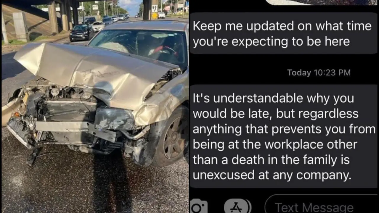 'Only Death Is an Excuse For Being Late': 'Heartless' Boss to Employee After Car Crash 'Only Death Is an Excuse For Being Late': 'Heartless' Boss to Employee After Car Crash