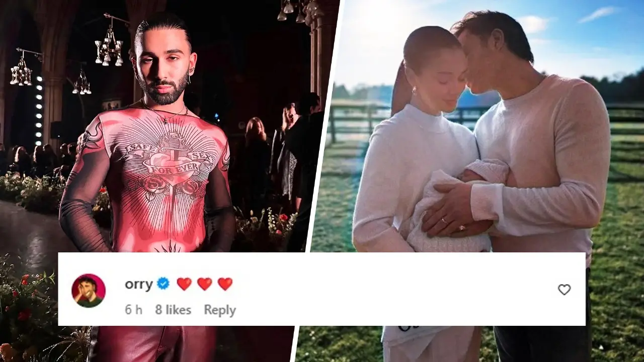 Orry, Hiding From J&K Police Amid Vaishno Devi Alcohol Controversy, Reacts To Amy Jackson-Ed Westwick's Baby Arrival Post Orry Reacts At Ammy Jackson And Ed Westwick's Baby Announcement Post.