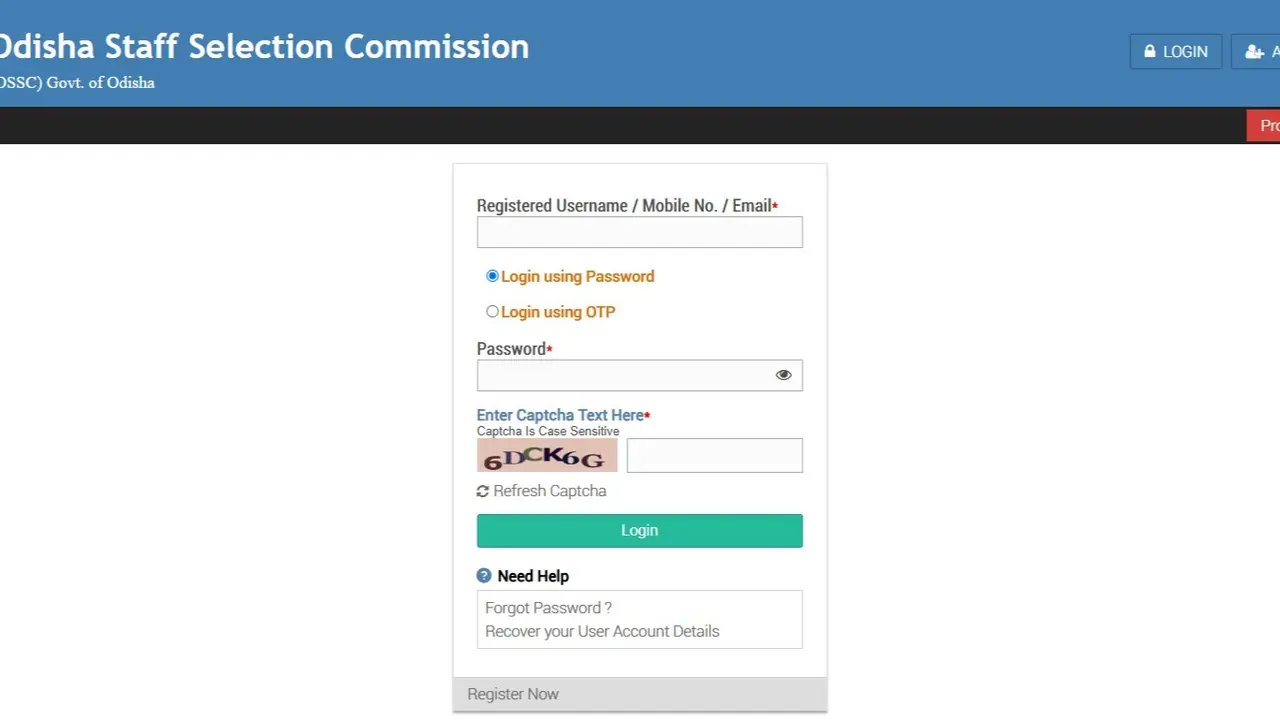OSSC CGL Mains Admit Card 2025