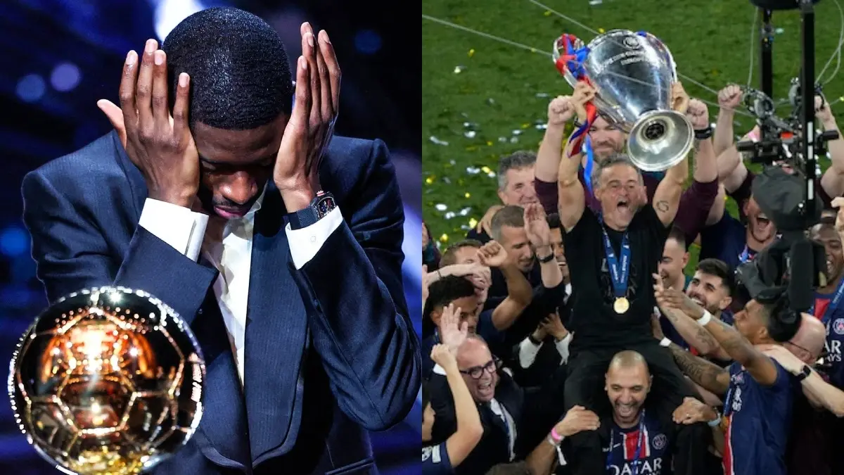 Ousmane Dembele in Tears on Receiving Prestigious Ballon d'Or 2025 Award in Front of Wife | WATCH VIDEO Ousmane Dembele, PSG