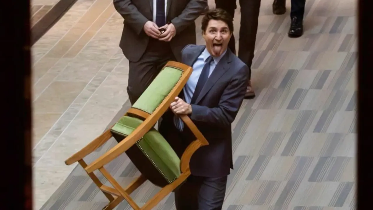 Chair, Tongue, and Drama! Why Justin Trudeau’s Parliament Exit is Going Viral Outgoing Canadian Prime Minister Justin Trudeau makes 'comical' exit from Parliament