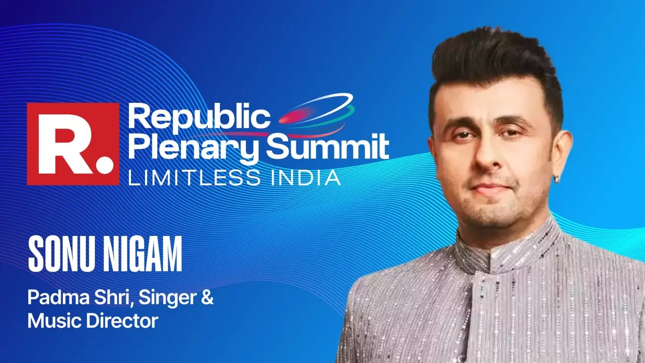 Baap, Baap Rehta Hai: Sonu Nigam Rubbishes Comparison With Kishore Kumar, Mukesh, Md Rafi At Republic Plenary Summit Padma Shri, Singer & Music Director Sonu Nigam at India's Biggest News Event | LIVE