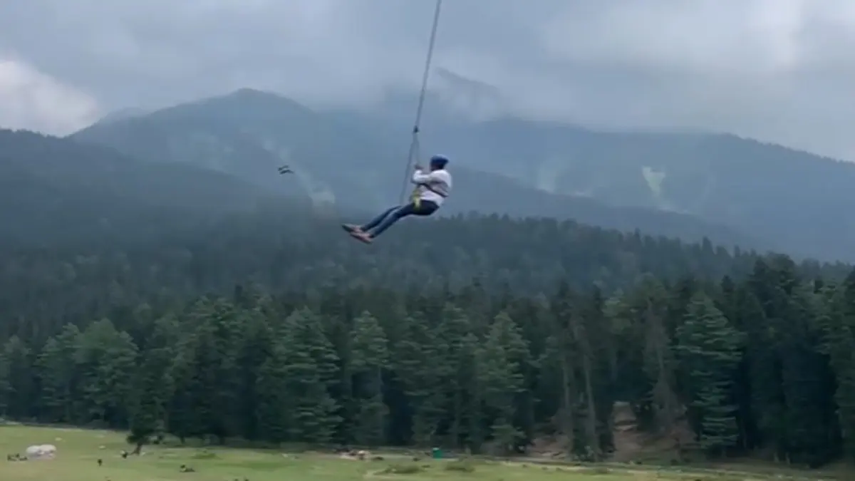 Pahalgam Terror Attack: Laughter, camera clicks, and the buzz of ziplining fill the frame — until faint but unmistakable sounds of gunfire echo in the distance.