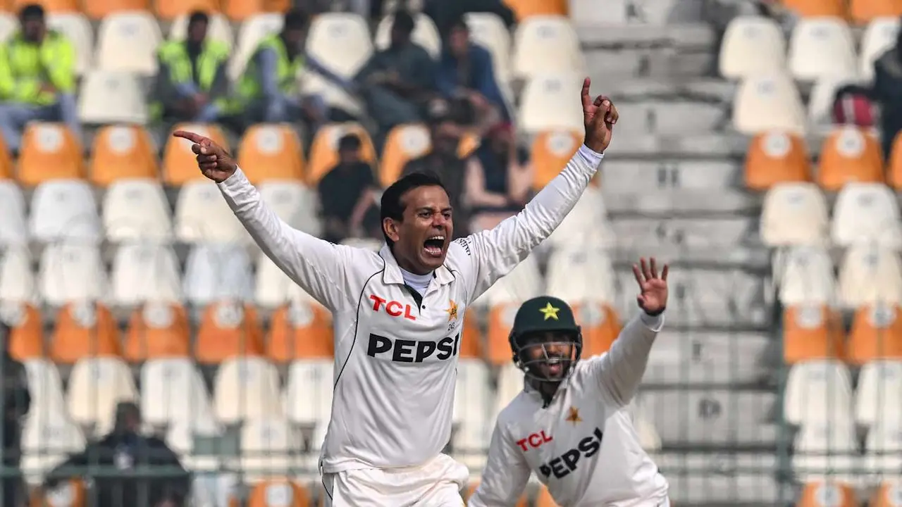pak spinner noman ali creates history as he takes hattrick