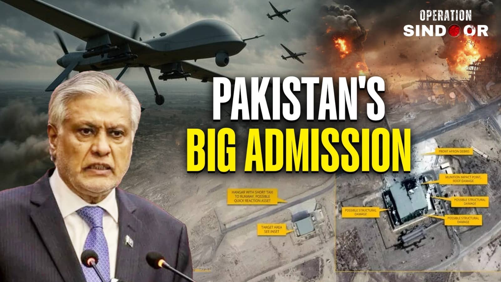 Pakistan Admits! Nur Khan Airbase Was Hit By India In Op Sindoor, Says Deputy PM Ishaq Dar