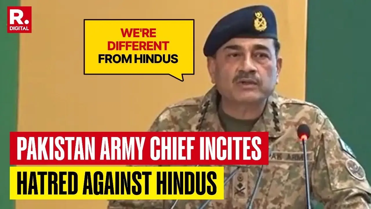 Pakistan Army Chief General Asim Munir Spews Hate Against Hindus in Anti-India Rhetoric: 'We Are Different From Them'