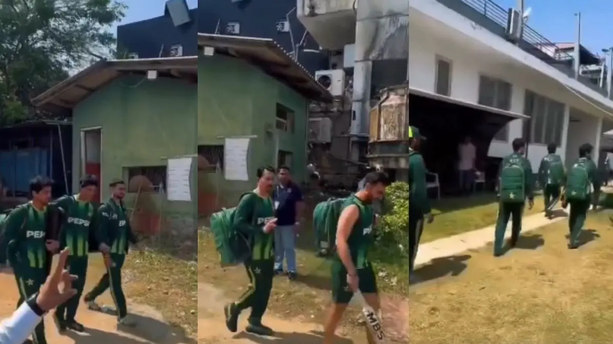 T20 World Cup: भारत के खिलाफ मैच खेलने में नखरे दिखाने वाली पाकिस्तान की दुर्दशा! श्रीलंका में मेहमान नवाजी का सोशल मीडिया पर उड़ा मजाक, VIDEO pakistan cricket team hospitality in sri lanka t20 world cup viral video