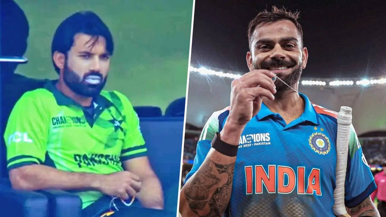 pakistan dirty play to stop virat kohli scoring hundred mohammad rizwan read kalma video