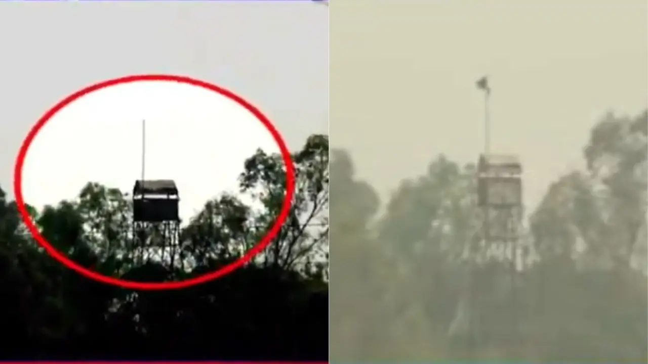 pakistan first remove flag from border watch post again host