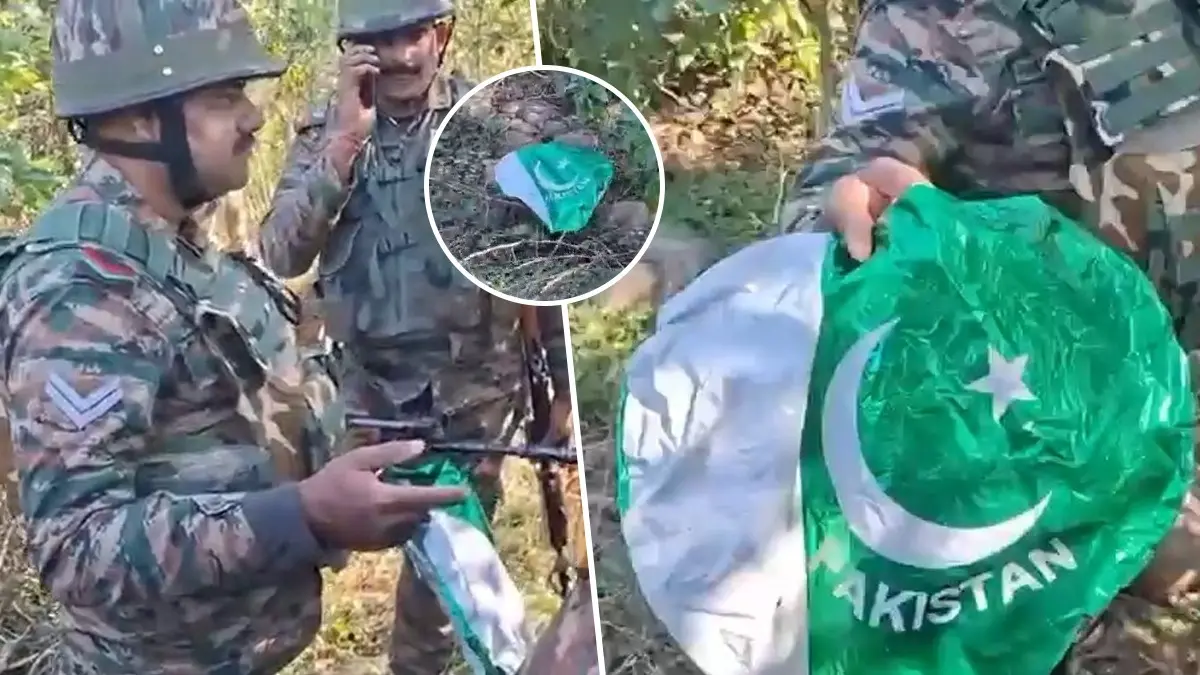 'Pakistan' Written Balloon Recovered Near International Border in Jammu Outskirts, Triggers Panic 'Pakistan' Written Balloon Recovered Near International Border in Jammu Outskirts, Triggers Panic
