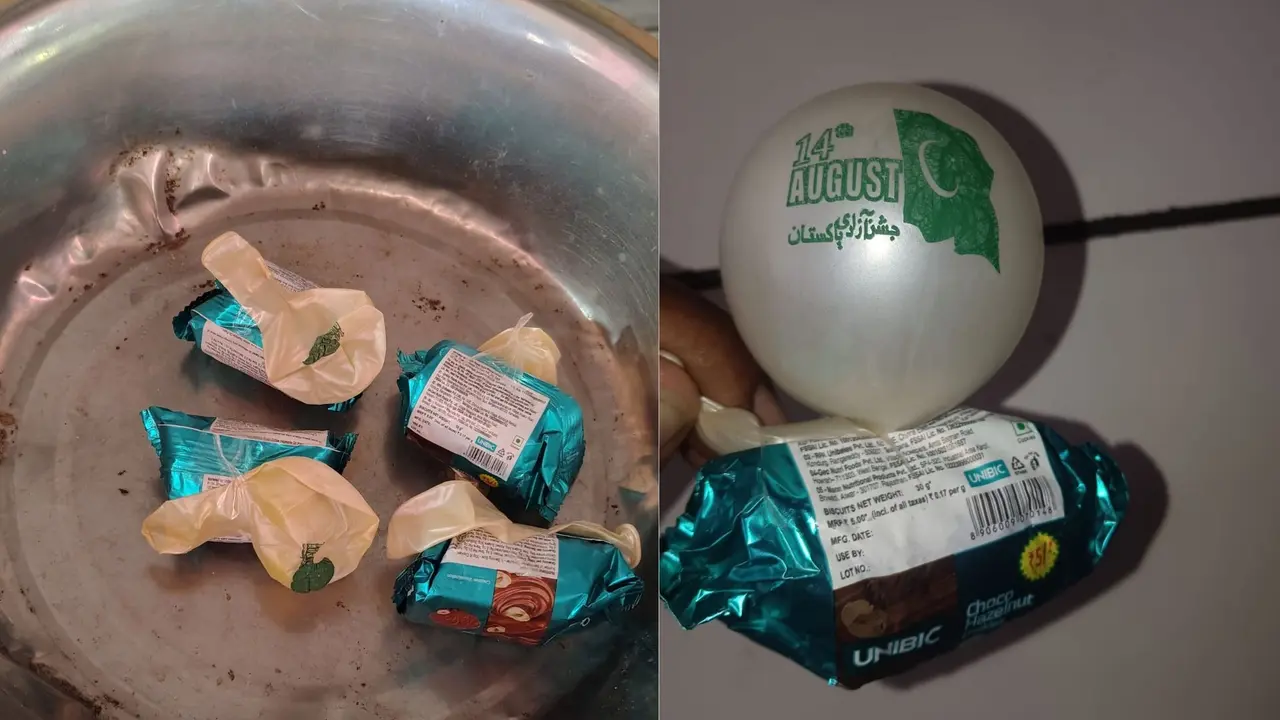 रतलाम में कौन-सी साजिश रच रहा पाकिस्तान? बिस्किट के अंदर पाकिस्तानी झंडा, गुब्बारे पर उर्दू में लिखा था 'कोडवर्ड'... मध्यप्रदेश से राजस्थान तक हड़कंप Pakistani Flag in Ratlam