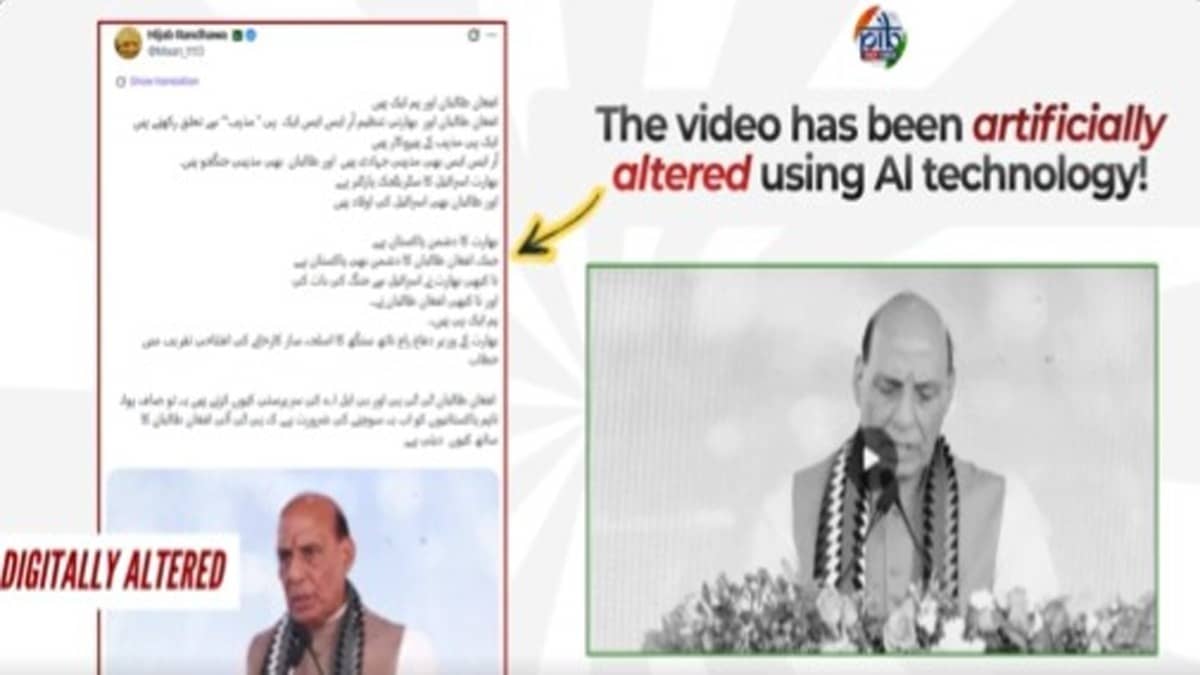 'Pakistan’s Ongoing Misinformation Campaign Against India': PIB Warns as Deepfake Video of Rajnath Singh Surfaces