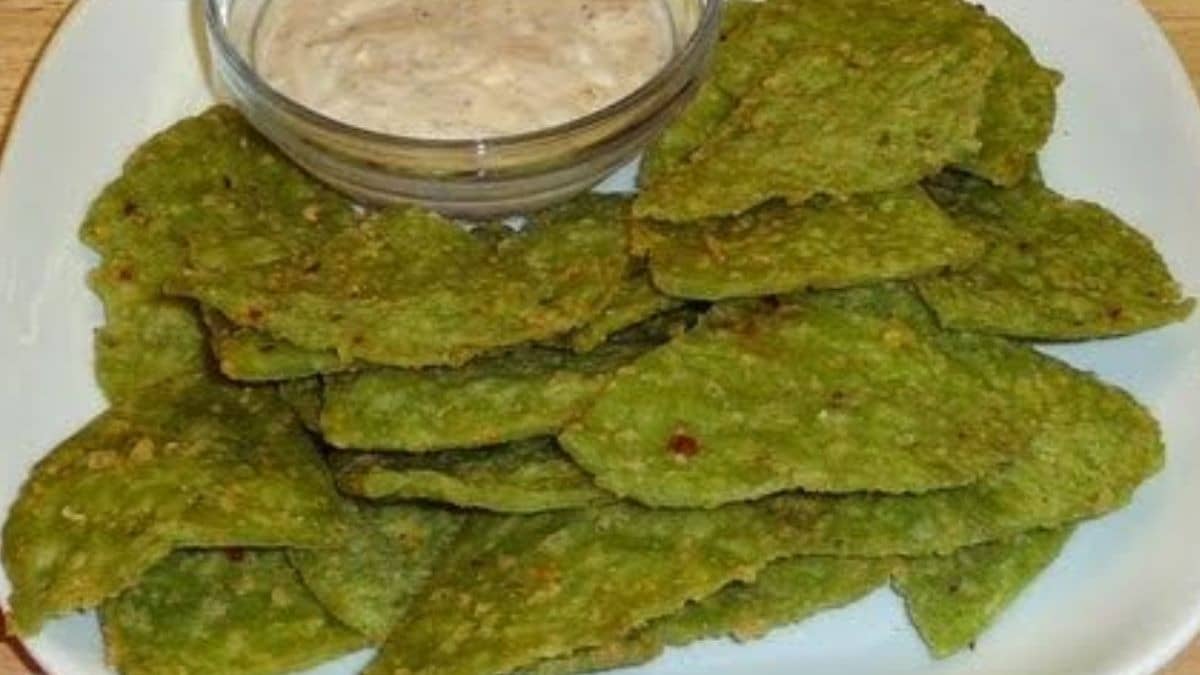 palak multigrain chips recipe