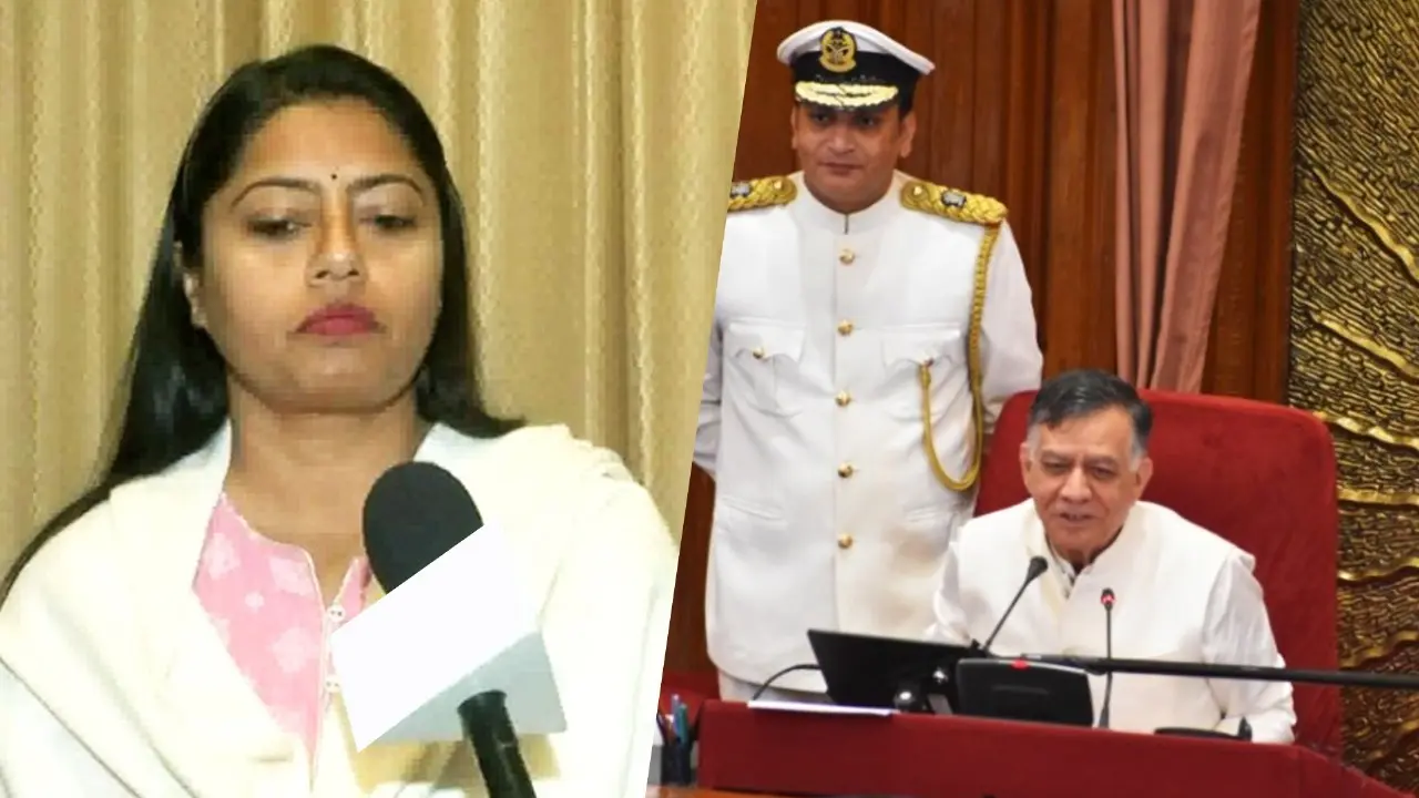 Pallavi Patel making video in assembly speaker warned her of action