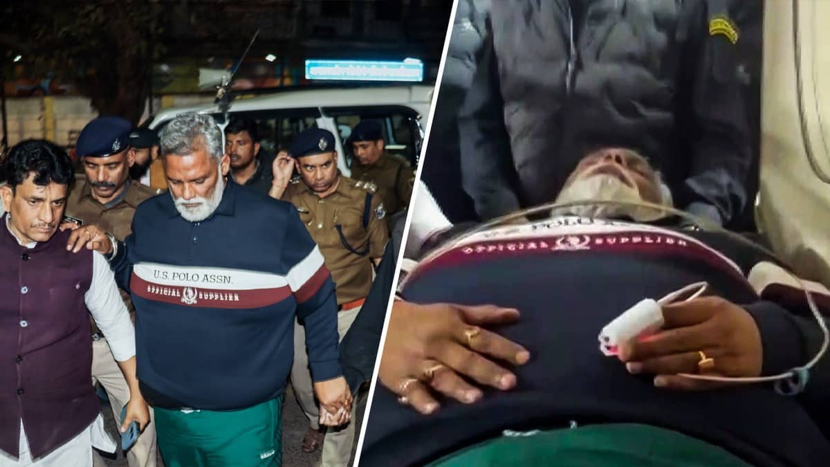 Pappu Yadav has been hospitalised after arrest