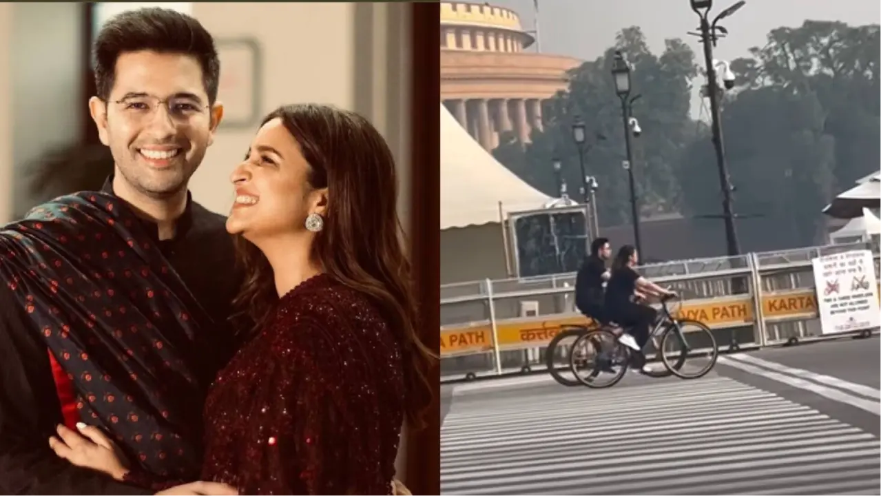 Parineeti-Raghav: जहरीली हवा में साइकिलिंग का मजा, सेहत बनाने निकले राघव-परिणीति, फैंस ने किया ट्रोल Parineeti Chopra and Raghav Chadha cycling