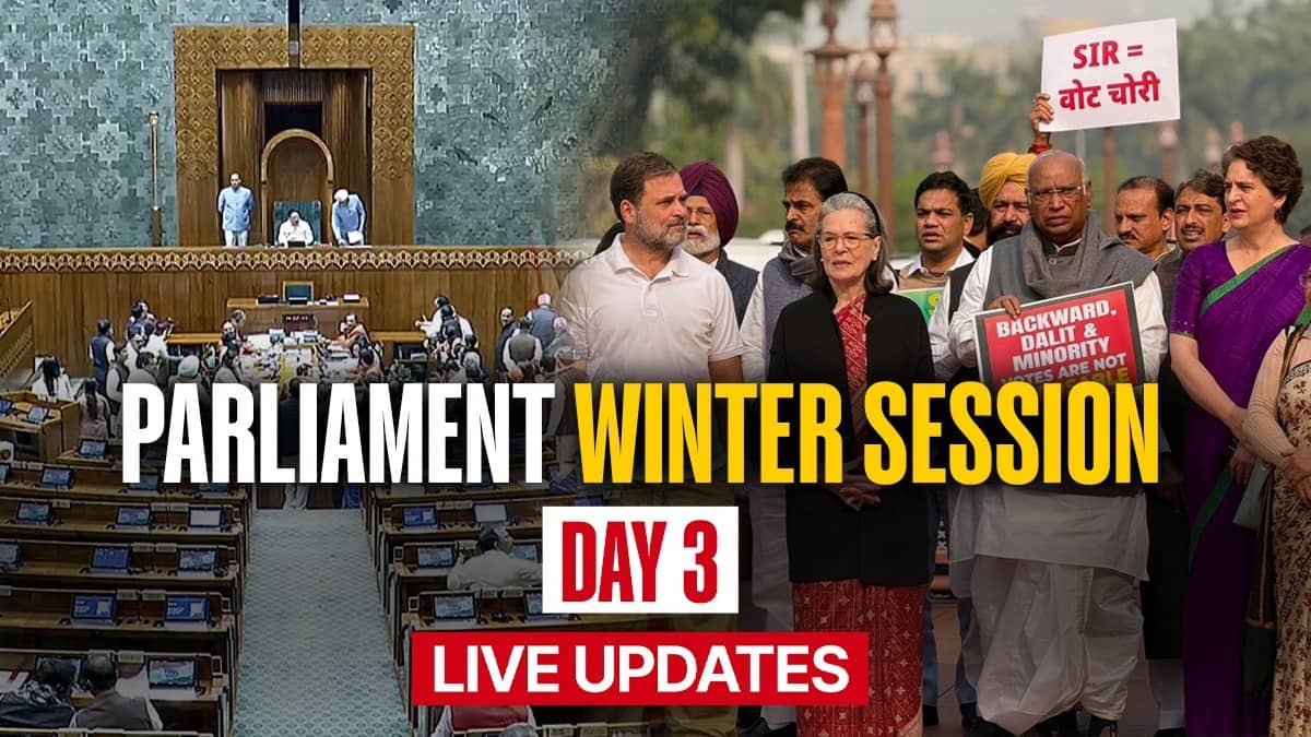Parliament Winter Session Day 3 LIVE: Session Begins Amid SIR Deadlock Resolution; Govt Lists Measures Taken To Fight Fake News