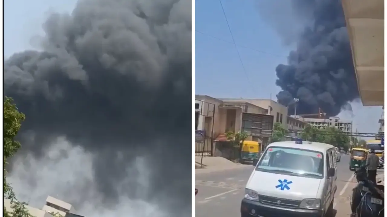 Passenger Plane Crashes Near Ahmedabad Airport