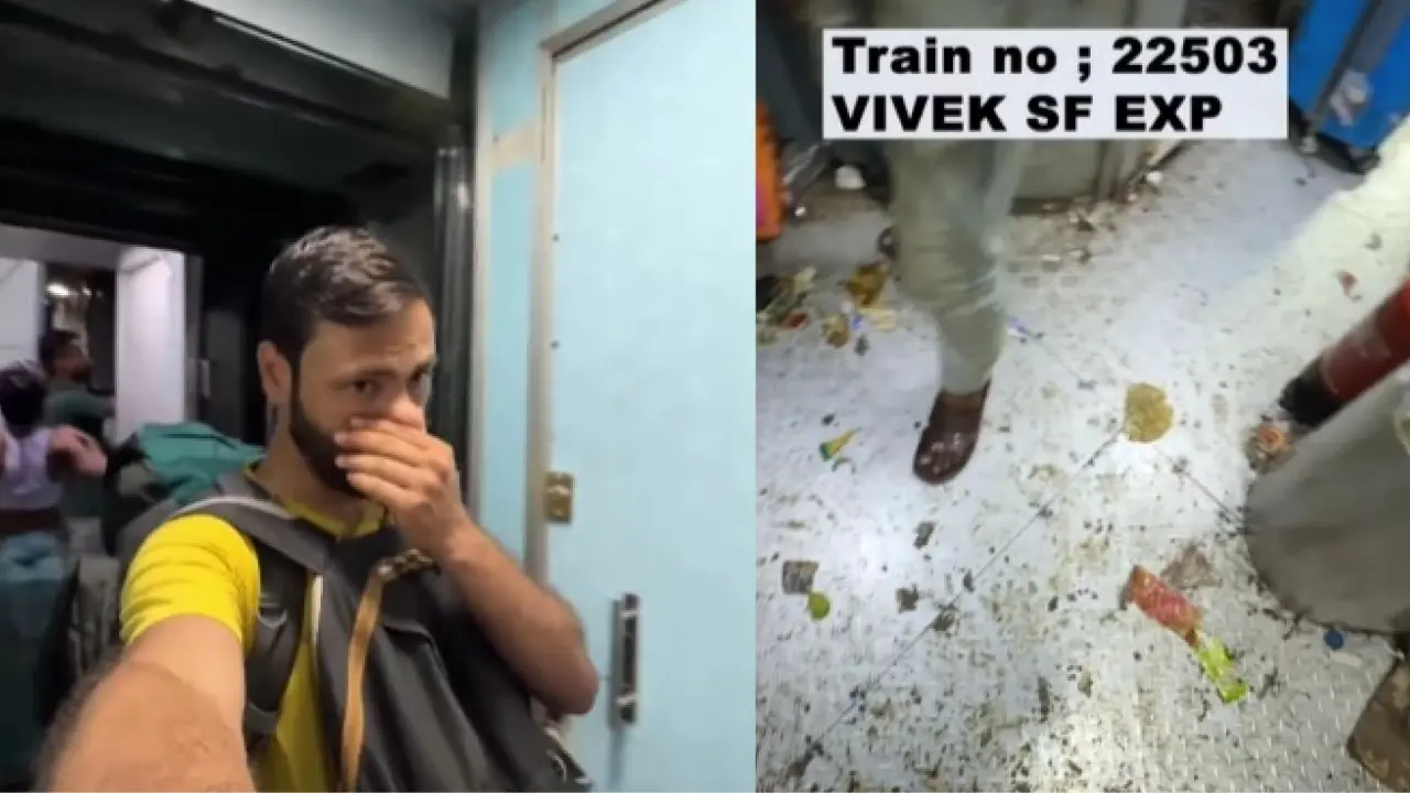 Passenger shares video of 'India's dirtiest train'