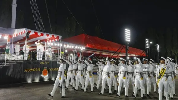 1,389 Agniveers Pass Out From INS Chilka At Indian Navy ceremony Passing out Parade of Agniveers at INS Chilika