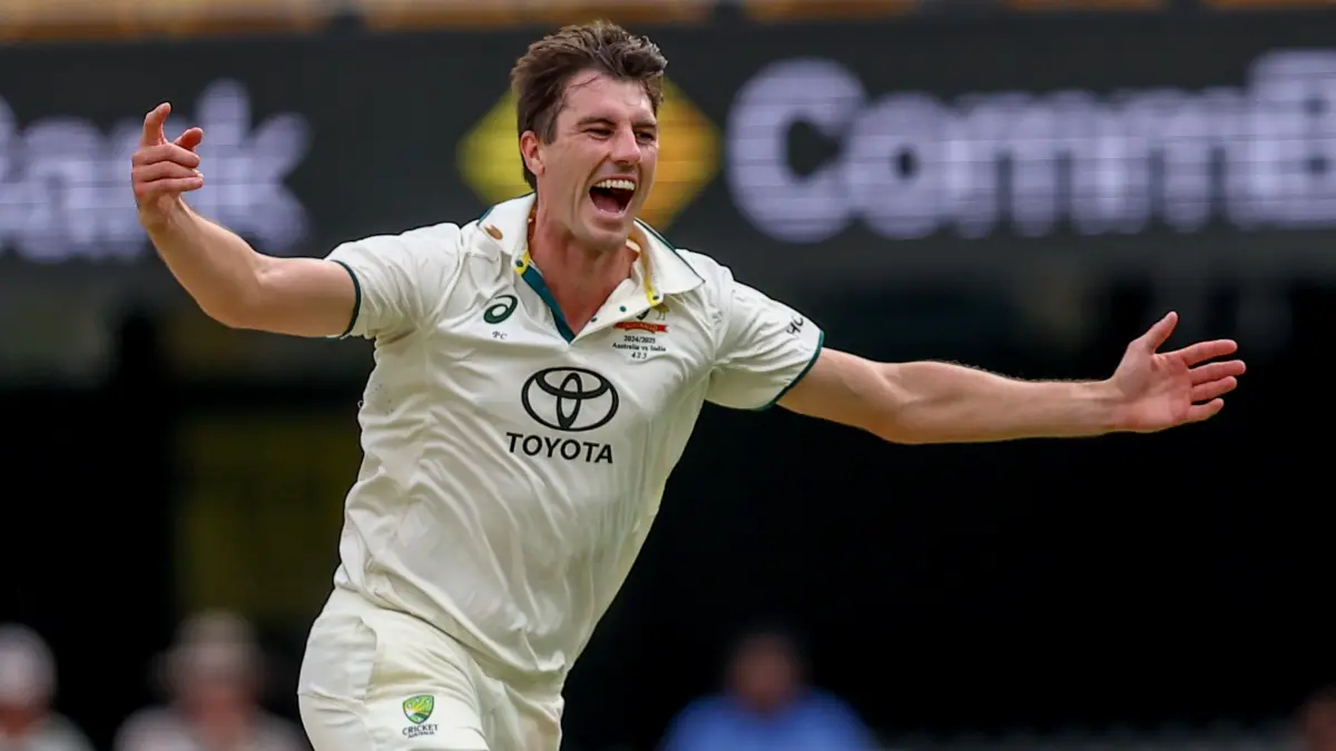 Pat Cummins during Border-Gavaskar Trophy series