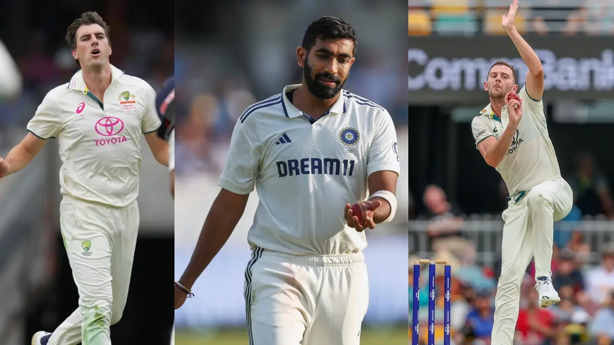 Pat Cummins, Jasprit Bumrah and Josh Hazlewood
