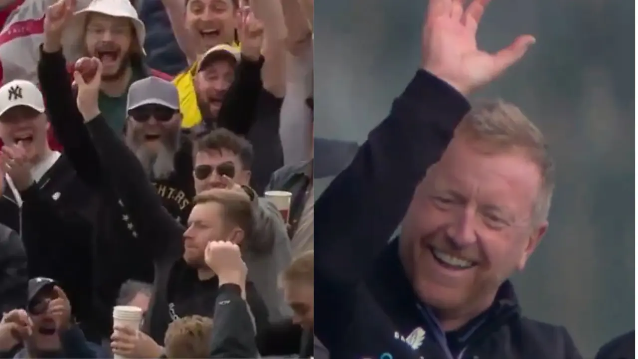 Paul Collingwood cracks up over England fan's blinder
